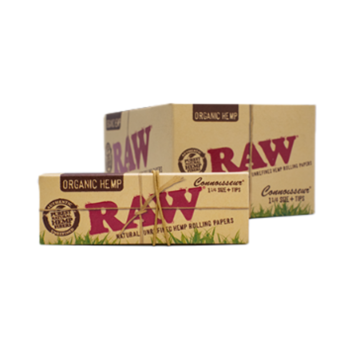 RAW Paper – Organic 1 1/4 with Tips – 1x24x32